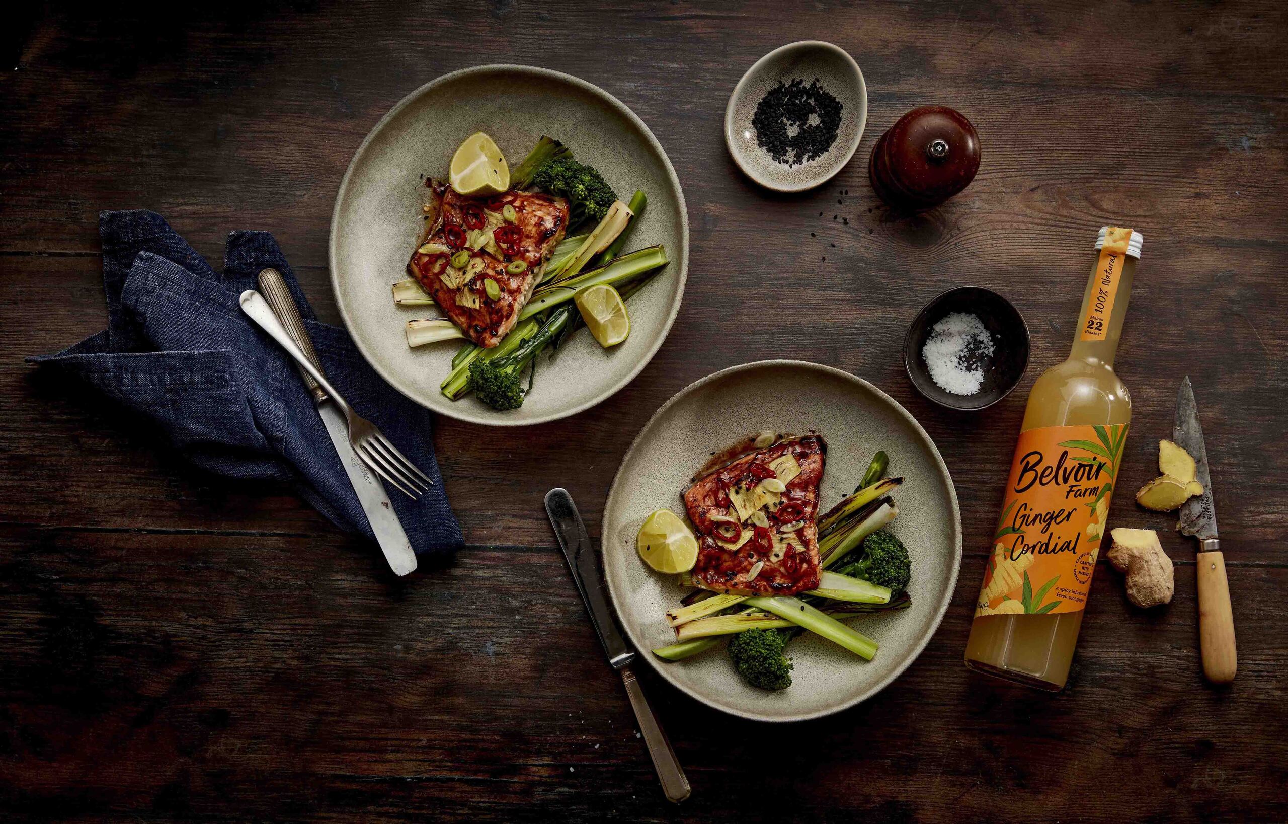 Honey & Ginger Marinade for Tofu or Salmon