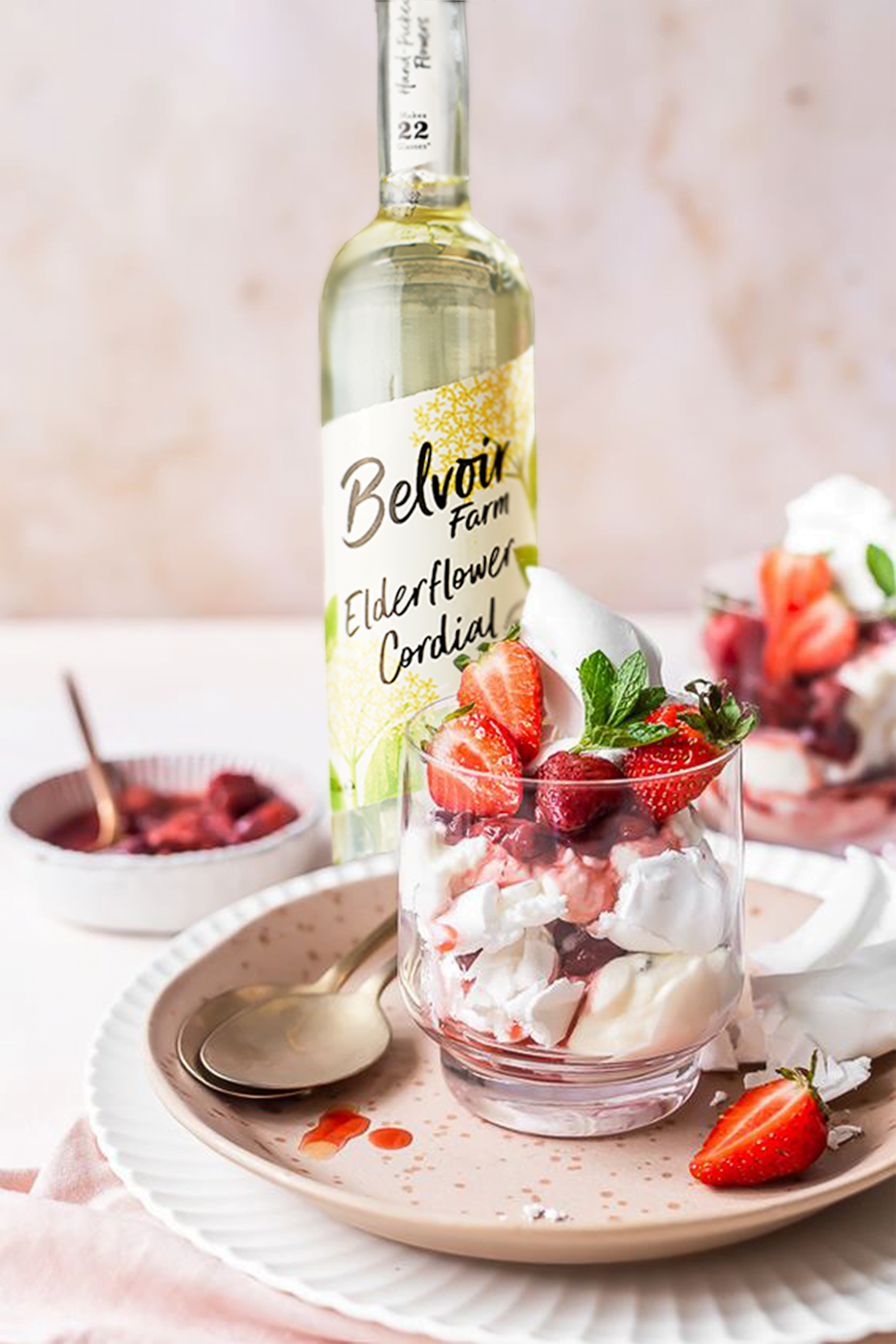 Elderflower and Strawberry Eton Mess