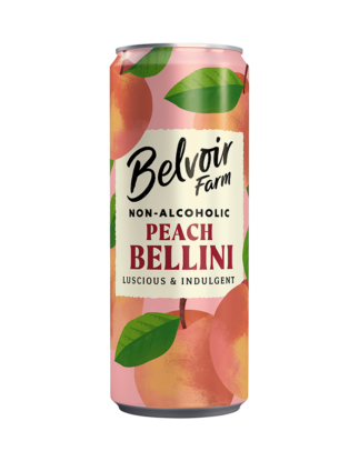 Non-Alcoholic Peach Bellini Can