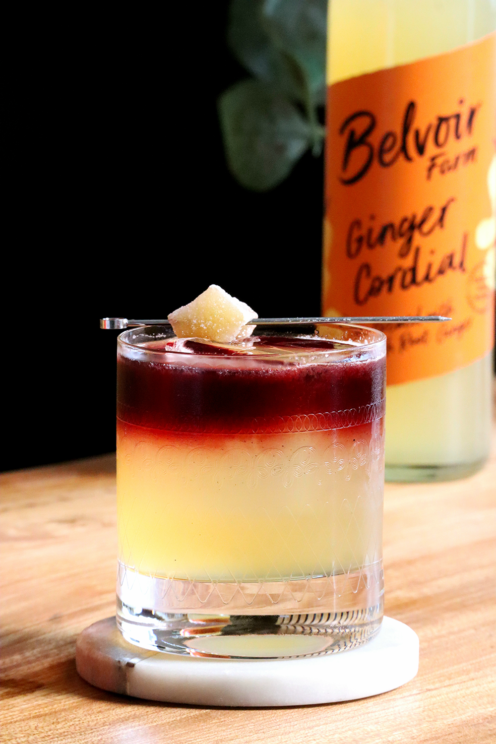 Ginger New York Sour