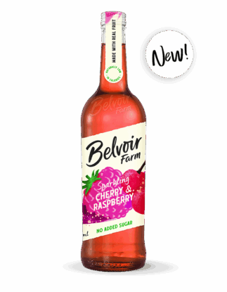 Sparkling No Added Sugar Cherry and Raspberry