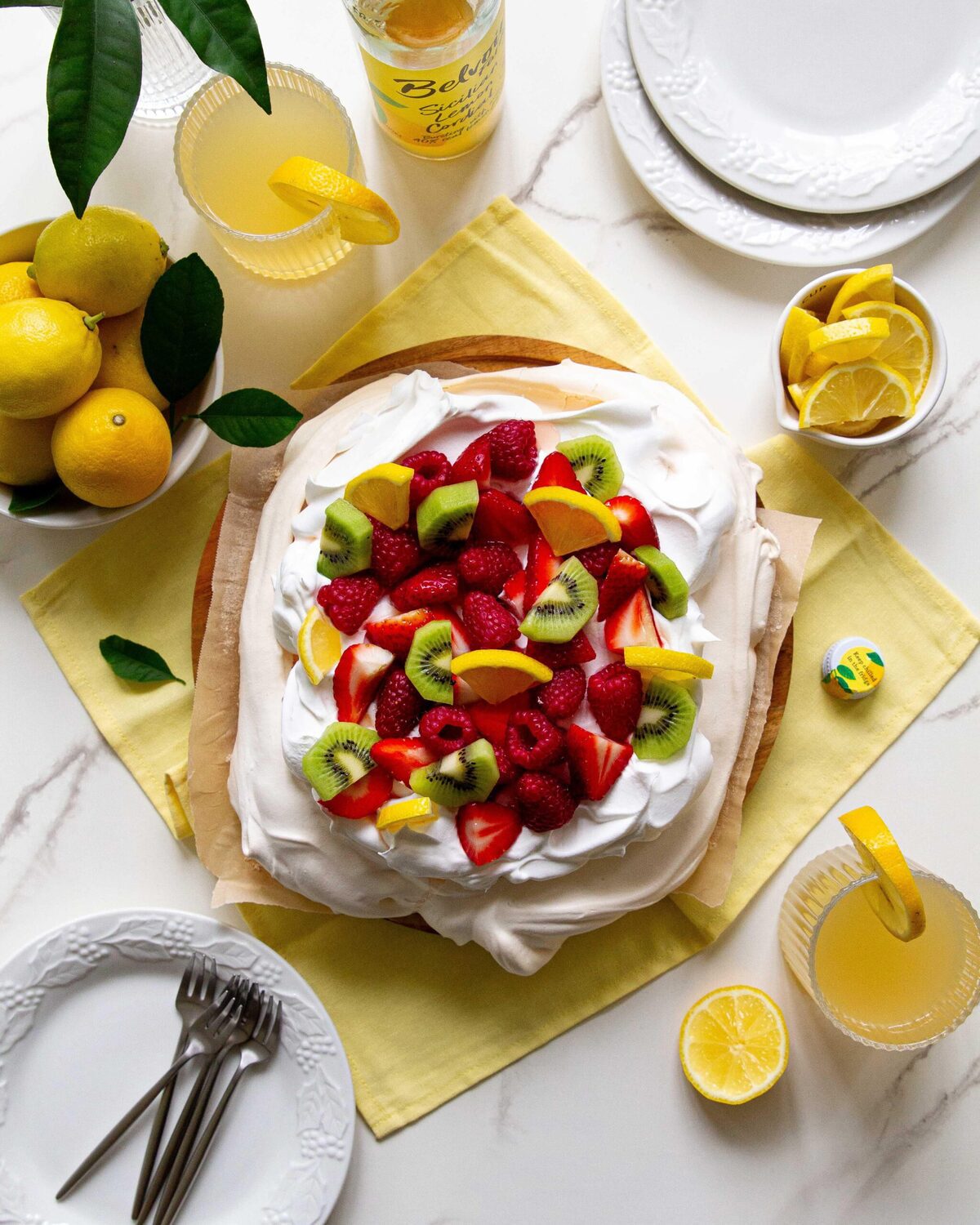Sicilian Lemon and Lime Pavlova