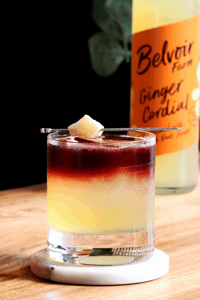 Ginger New York Sour