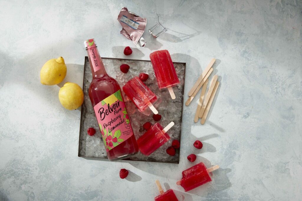 Raspberry Prosecco Popsicles