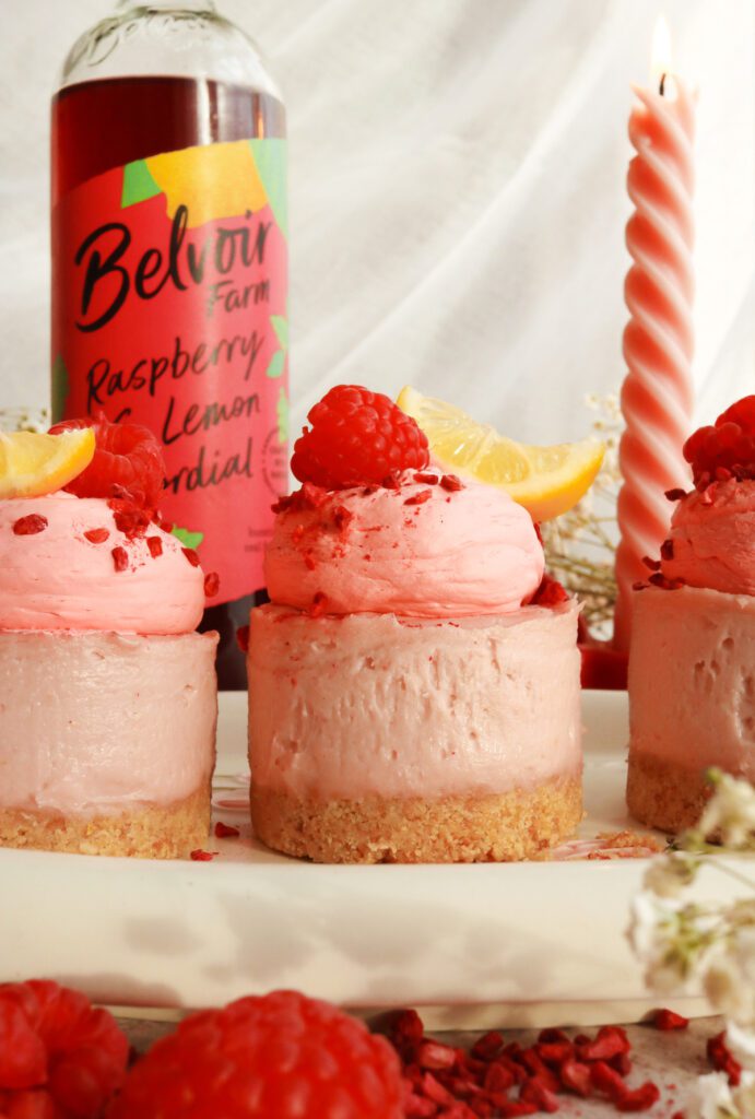 Raspberry and Lemon Mini Cheesecakes