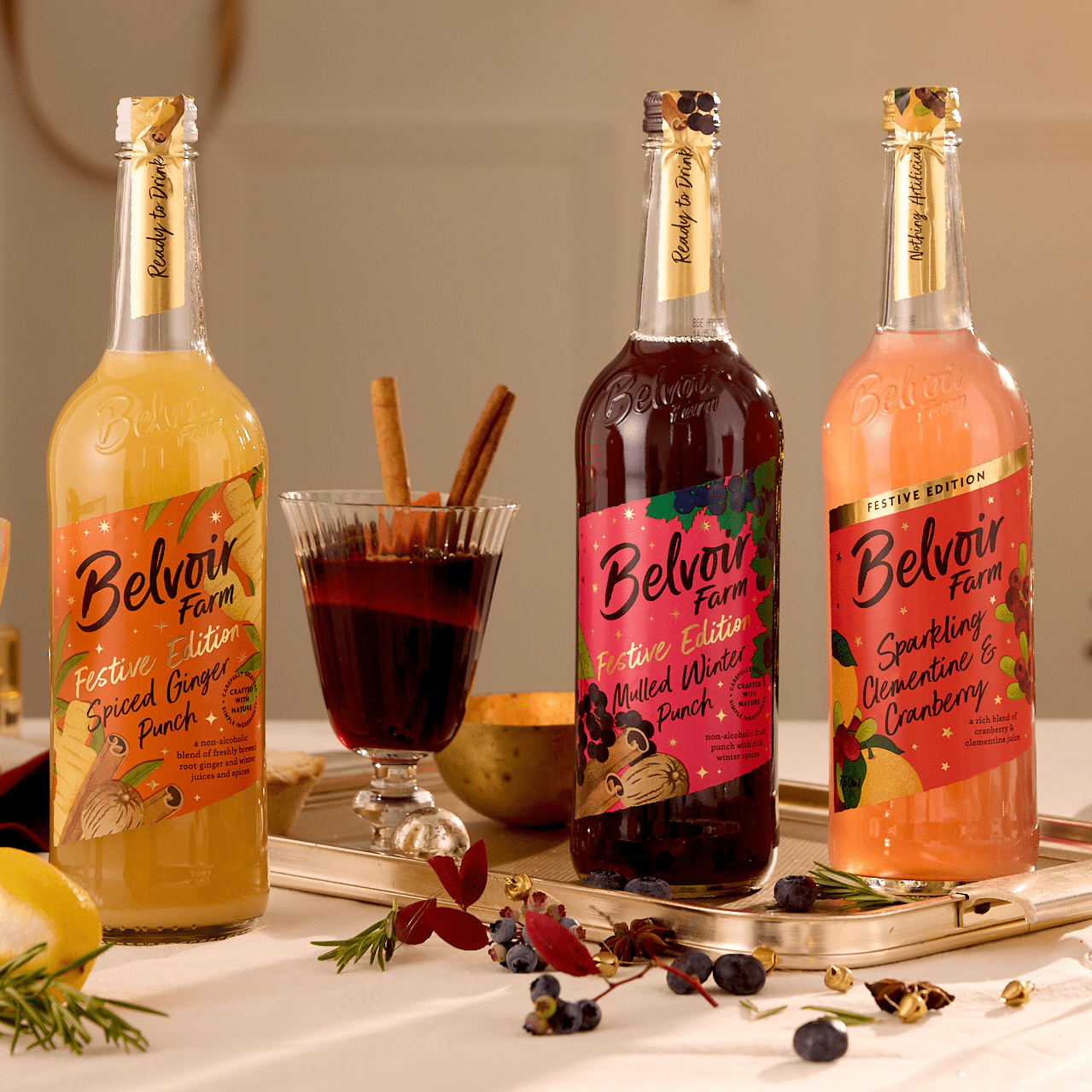 belvoir farm's festive drinks range