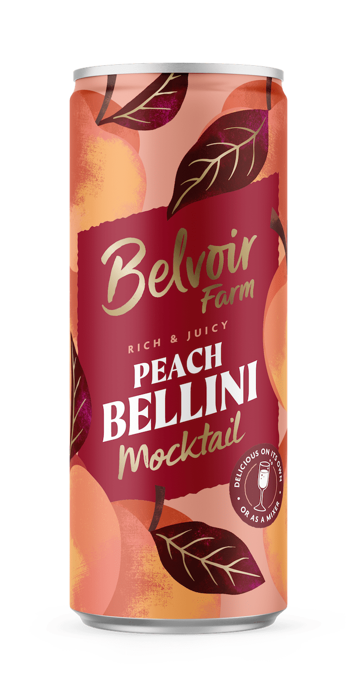 Peach Bellini Mocktail Can