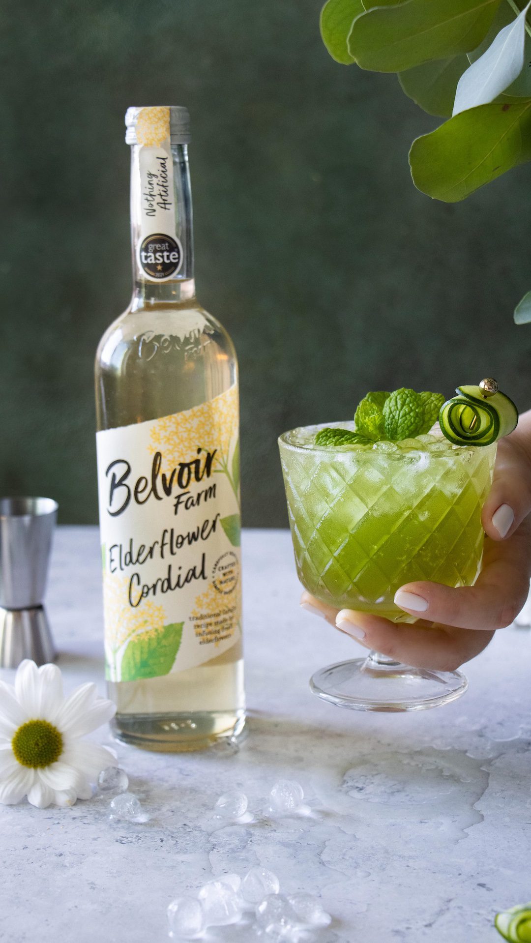 Matcha Elderflower Spritz