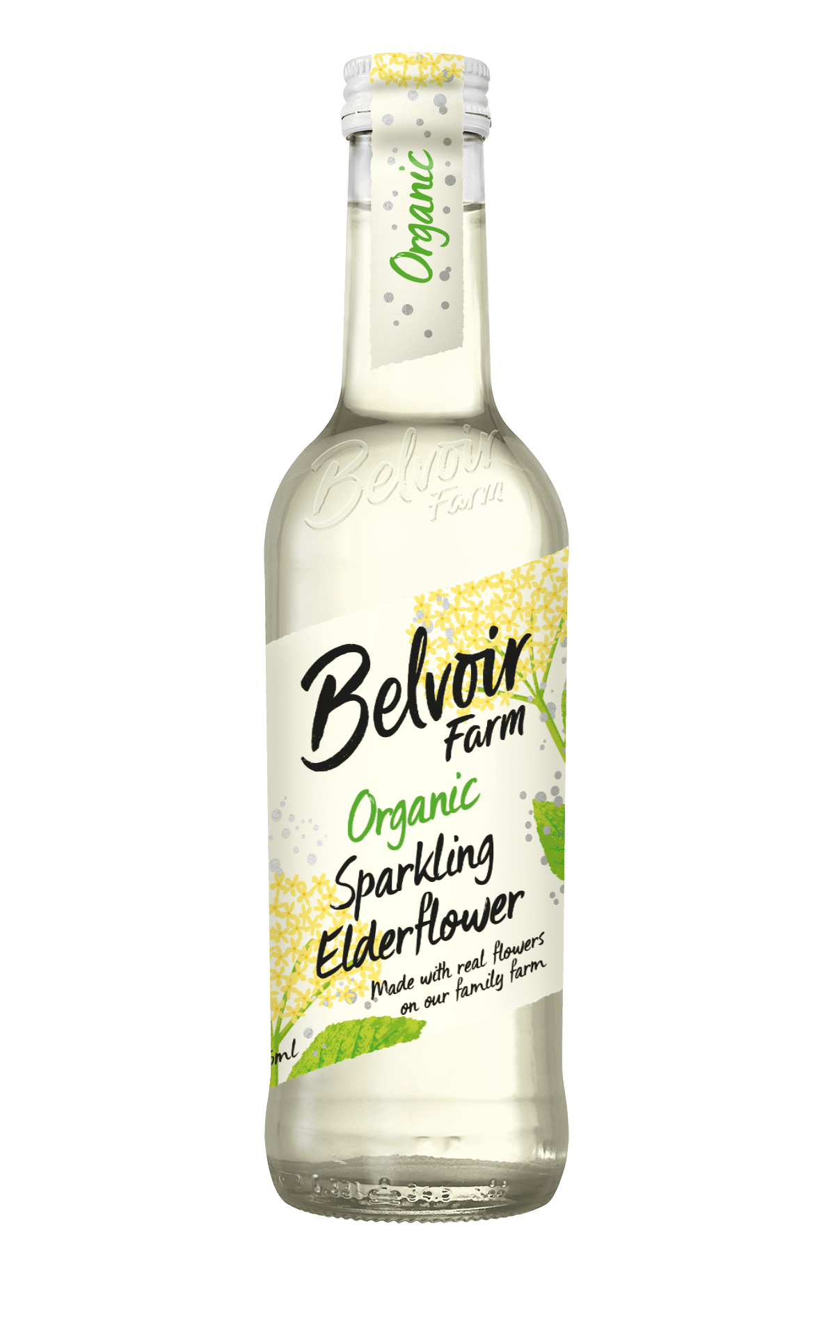 Belvoir Farm Organic Sparkling Elderflwoer 275ml