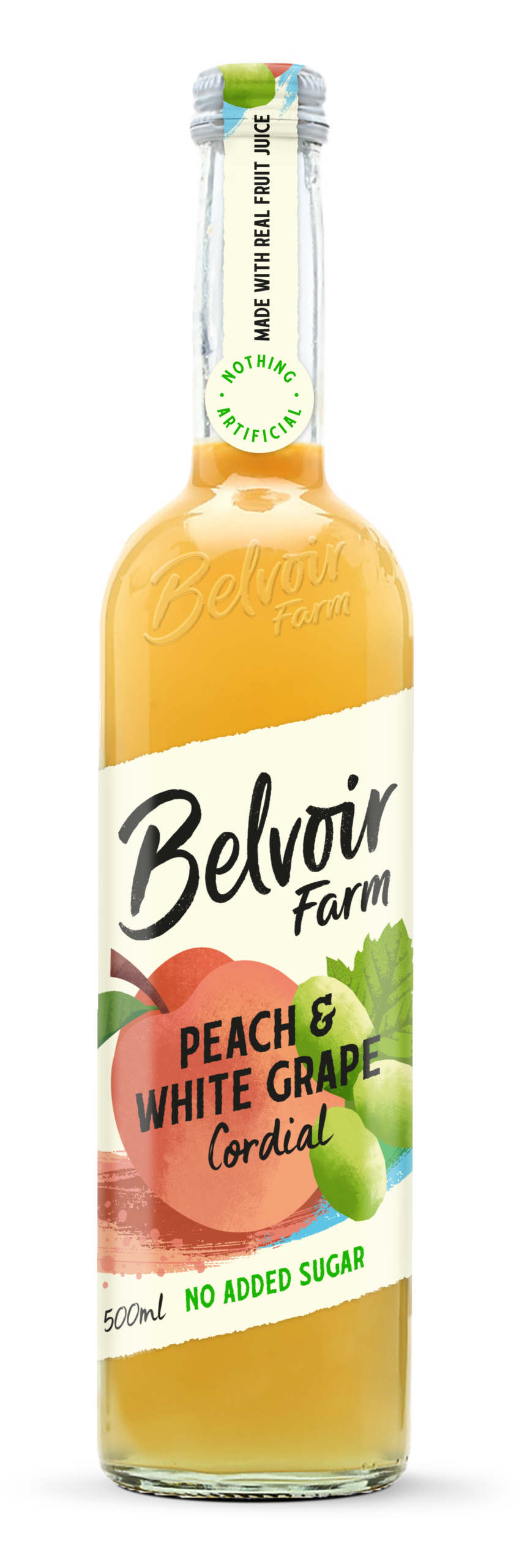 No Added Sugar Peach & White Grape Cordial